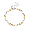 Women's 304 Stainless Steel Dolphin Link Chains Bracelets BJEW-G790-02GP-4