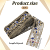 Flower Pattern Ethnic Style Embroidery Floral Polyester Ribbons OCOR-WH0070-322A-01-2