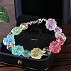 100Pcs Transparent Spray Painted Glass Beads GLAA-CJ0002-26-7
