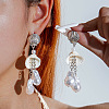 Alloy Resin Shell Shape Dangle Stud Earrings FS-WG8A9F4-03-1