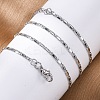 Brass Link Chain Necklaces for Women NJEW-D302-12P-2