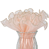 Wrinkled Wavy Gauze Yarn Flower Bouquets Wrapping Packaging DIY-CY0001-78B-7