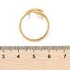 Star Moon 304 Stainless Steel Cuff Rings for Women RJEW-U039-02G-5