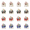 Alloy Rhinestone Pendants ENAM-PH0001-41G-RS-1