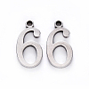 Tarnish Resistant 201 Stainless Steel Charms STAS-R108-06-1