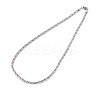 304 Stainless Steel Rope Chain Necklaces NJEW-G340-23P-2