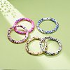 Acrylic Curved Tube Beaded Stretch Bracelet BJEW-JB08443-2