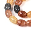 Baking Paint Crackle Glass Beads Strands DGLA-N019-01A-04-3