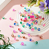 90Pcs 9 Style Glass Pendants PALLOY-TAC0295-5