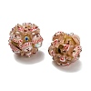 Christmas Theme Polymer Clay Rhinestone Beads with Resin RESI-Z045-01E-2