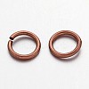 Red Copper Color Brass Open Jump Rings X-JRC7MM-R-2