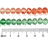 Transparent Painted Glass Beads Strands X1-DGLA-A034-T8mm-A04-3