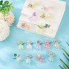 16Pcs 8 Style Glass & Acrylic & Alloy Pendants PALLOY-TA00232-5