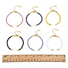 6Pcs 6 Colors Nylon Cords Bracelet Makings Fit for Connector Charms AJEW-FS0001-38-5