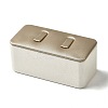 Rectangle Imitation Leather Jewelry Couple Ring Display Stands ODIS-K005-03-1
