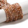 Natural Multi-Moonstone Beads Strands G-M426-B01-01-2