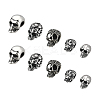10Pcs 5 Style Retro 304 Stainless Steel European Beads STAS-DC0001-86-1