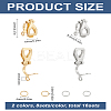 304 Stainless Steel Clip-on Earring Findings STAS-LP0001-51-2