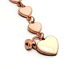 Alloy Enamel Heart Link Chains for DIY Keychains AJEW-WH0188-85B-3