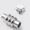 Column Brass Magnetic Clasps with Glue-in Ends KK-F358-03-A-NR-1