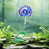Japanese Glass Polka Dot Half Round Wind Chimes HJEW-WH0069-22A-5
