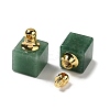 Natural Green Aventurine Perfume Bottle Pendants G-Z039-04G-01-2