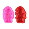 Santa Claus Cake DIY Food Grade Silicone Statue Mold DIY-K075-06-1