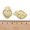 Brass with ABS Plastic Pearl Pendants KK-U060-03G-3