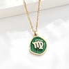 304 Stainless Steel Micro Pave Cubic Zirconia constellation Pendant Necklaces NJEW-R021-01G-08-1