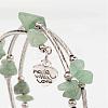 Three Loops Natural Green Aventurine Beaded Wrap Bracelets BJEW-JB02331-01-2