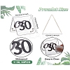 27Pcs Acrylic Tent Table Number Sign AJEW-XCP0002-51-2