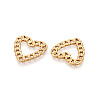 304 Stainless Steel Heart Chain Linking Rings STAS-N109-08G-2