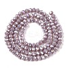 Electroplate Glass Beads Strands EGLA-A044-P3mm-B13-3