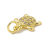 Brass Micro Pave Cubic Zirconia Charms ZIRC-F132-27G-3