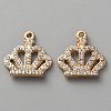 Alloy Rhinestone Pendants FIND-P033-01G-1