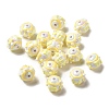 Hand Painted Acrylic with Enamel Beads MACR-K354-38A-1