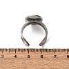 304 Stainless Steel Open Cuff Findings STAS-R123-02I-P-3