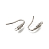304 Stainless Steel Rhinestone Earring Hooks STAS-D310-01P-01-2