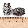 304 Stainless Steel European Beads STAS-G334-04AS-2
