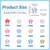 168Pcs 12 Colors Transaparent Acrylic Beads PACR-TA0001-19-4