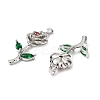Brass Micro Pave Cubic Zirconia Pendants KK-G533-05P-2