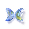 Transparent Electroplate Glass Beads GLAA-F122-01C-1