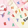 130Pcs 26 Styles Polyester and Cotton Embroidery Cloth Patches PATC-CJ0001-08-6