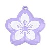 Spray Painted Alloy Big Pendants PALLOY-T092-81B-1