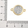 Rack Plating Religion Brass Connector Charms KK-B097-02G-4