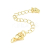Brass Curb Chain Extender KK-G557-13G-1