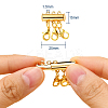 2 Set 2 Style Alloy Magnetic Slide Lock Clasps FIND-YW0001-24-2