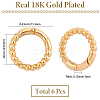 6Pcs Brass Spring Gate Clasps FIND-SC0020-67B-2