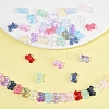 120Pcs 15 Colors Transparent Spray Paint Glass Beads GLAA-FS0002-12B-3