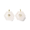 Natural Quartz Crystal Pendants G-P588-02G-11-1